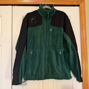 Columbia Men’s Michigan State Spartans Fleece Zip Up Jacket
